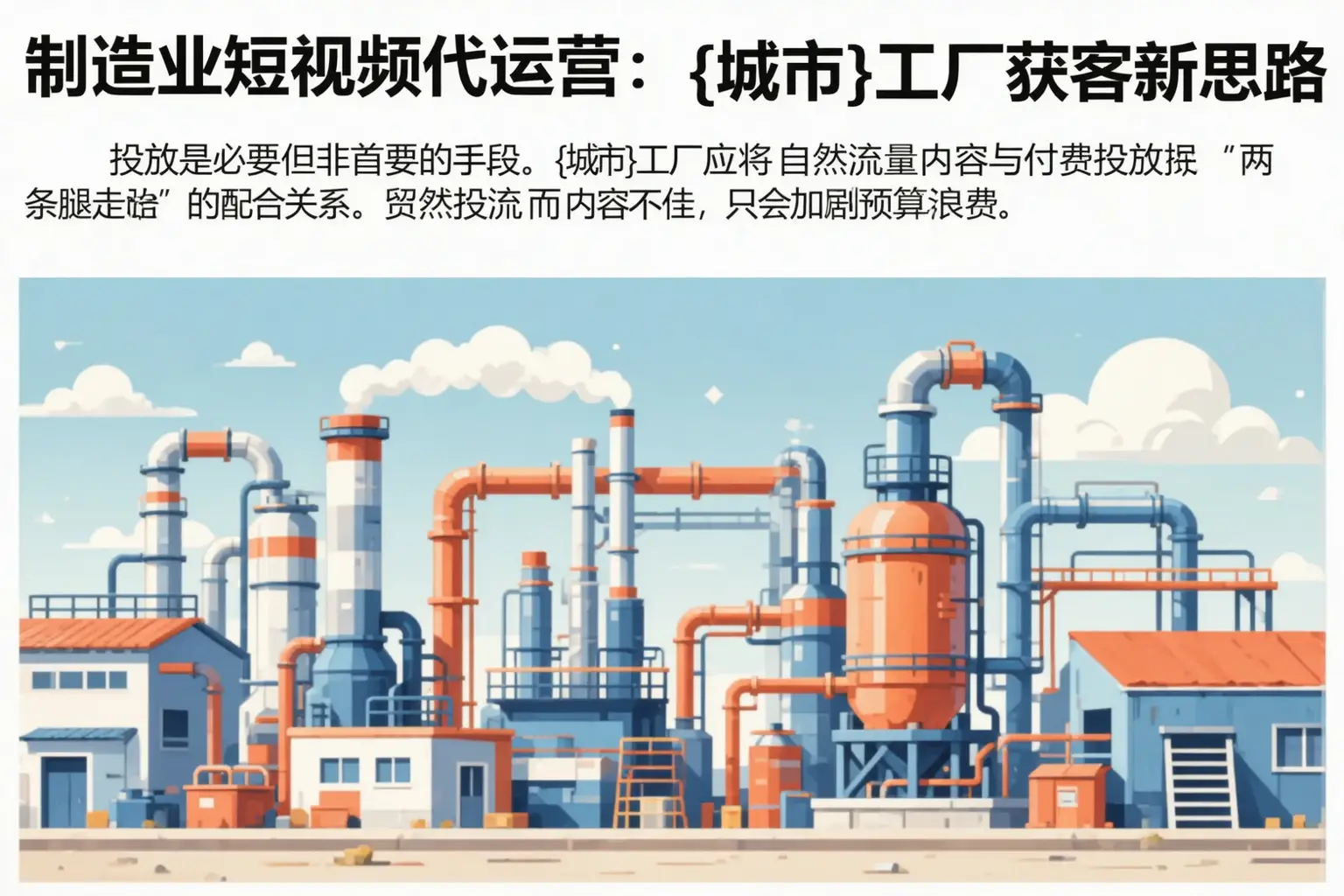 制造业短视频代运营：洮南工厂获客新思路